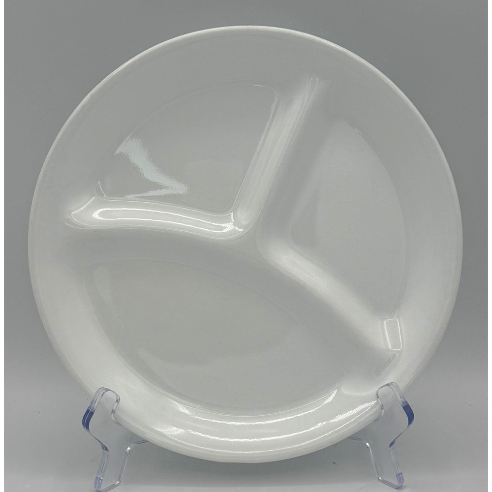 9 Corelle Vitrelle Winter Frost Divided 3 Section Lunch Plate Lot 8.5" USA  Made